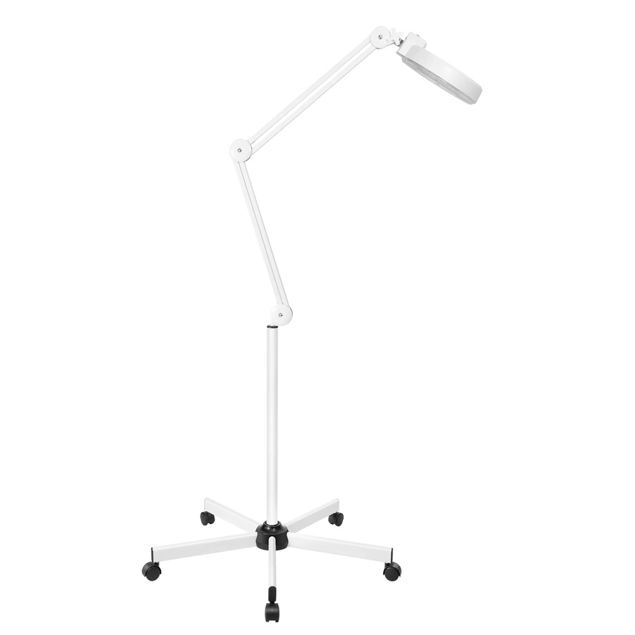 8X 24W LED-Lupenlampe mit 3-facher Vergrößerung, 120 LED-Leuchten und verstellbarem Schwenkarm in Weiß - Bild 3