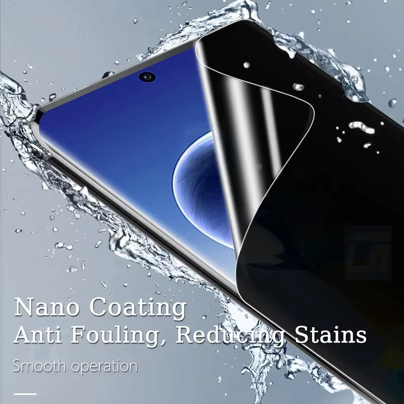 Anti-Spionage Hydrogel-Sichtschutzfolie für OPPO Realme A58 A57 A56S A16 A16S A57E K10 5G, transparent - Bild 4