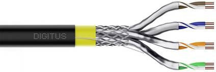 Digitus Netzwerkkabel CAT 7a S/FTP Ethernet LAN Schwarz 5 m - Bild 1