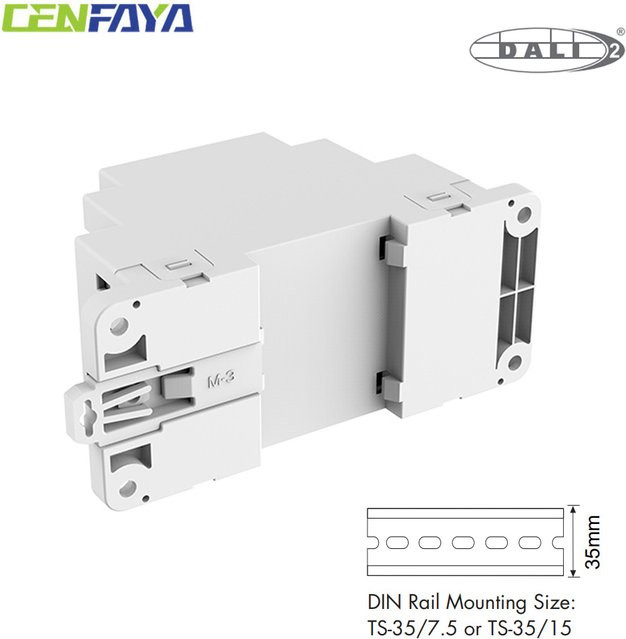 CENFAYA 4-Kanal DALI2 LED Dimmer DT6 DT8 PWM 12-48VDC mit Druckschalter und Selbsttest-Funktion in Weiß - Bild 1