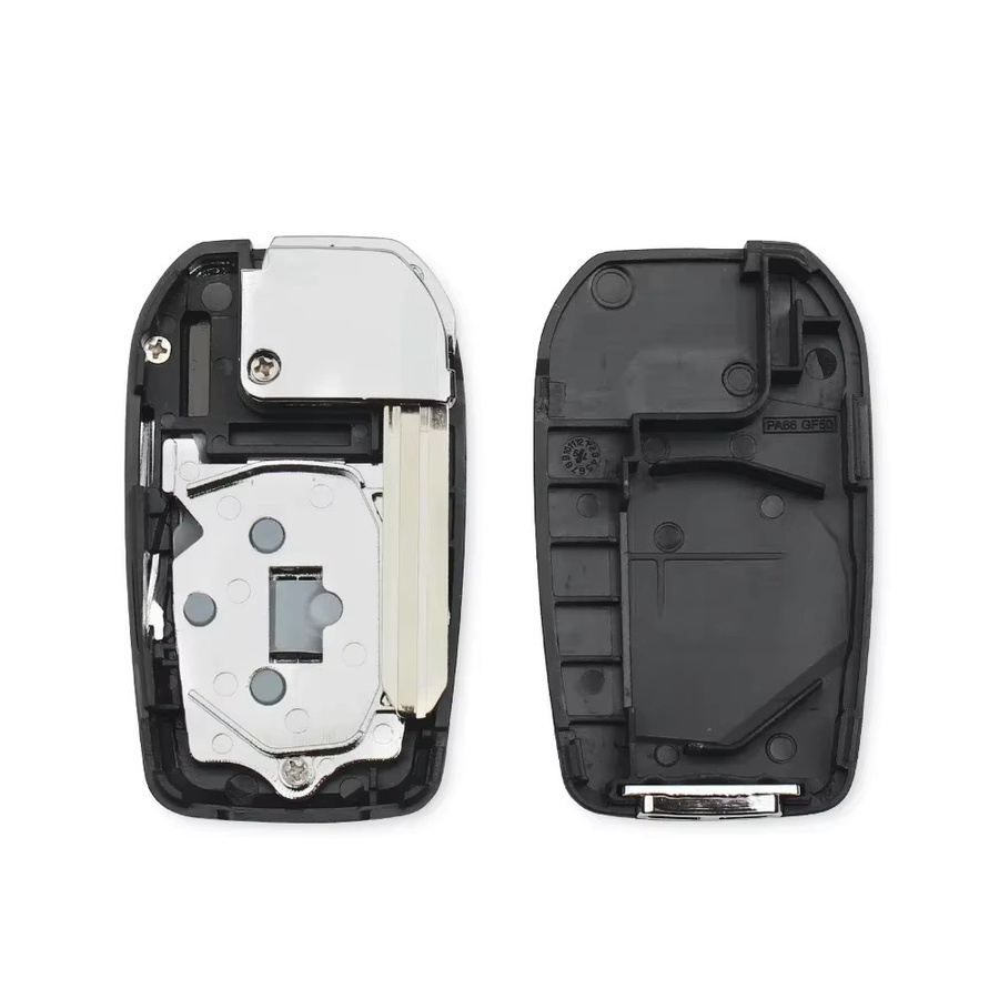 KEYYOU Modifiziertes Klappschlüsselgehäuse für Toyota Reiz Camry Rav4 Yaris Corolla 4Runner Avlon in Schwarz - Bild 1
