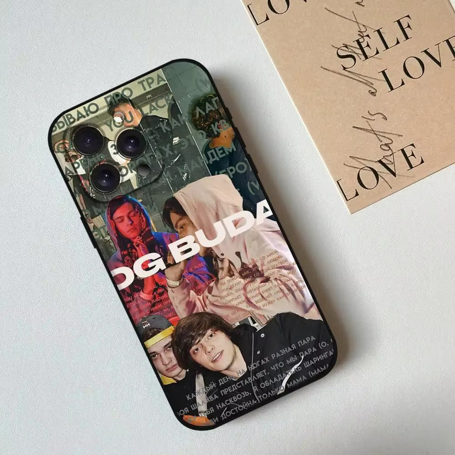 O-Og Buda Russland Rapper Handyhülle aus weichem Silikon für Apple iPhone Modelle in Schwarz - Bild 3
