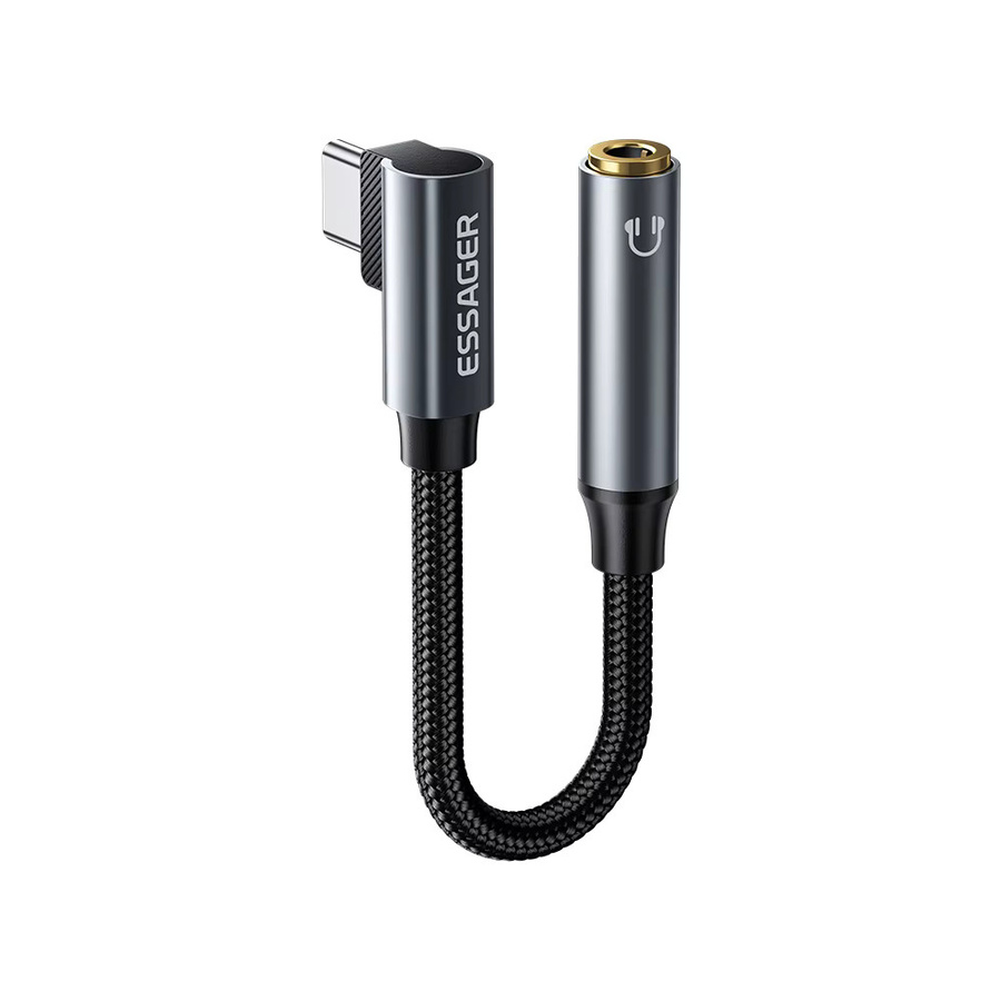 Essager USB-C auf 3,5 mm Klinke Winkeladapter für Kopfhörer mit USB-C-Anschluss - Bild 4