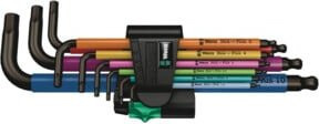 Wera Winkelschraubendreher-Set Hex-Plus Innen-Sechskant 9-teilig in Schwarz und Multicolour - Bild 2