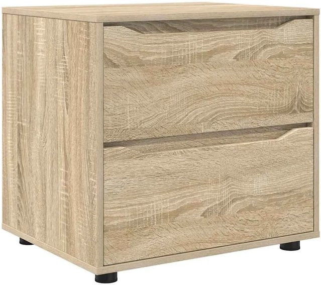 vidaXL Aufbewahrungsschrank Sonoma-Eiche in Beige aus Holzwerkstoff B/T/H: 60 x 48 x 57 cm - Bild 1
