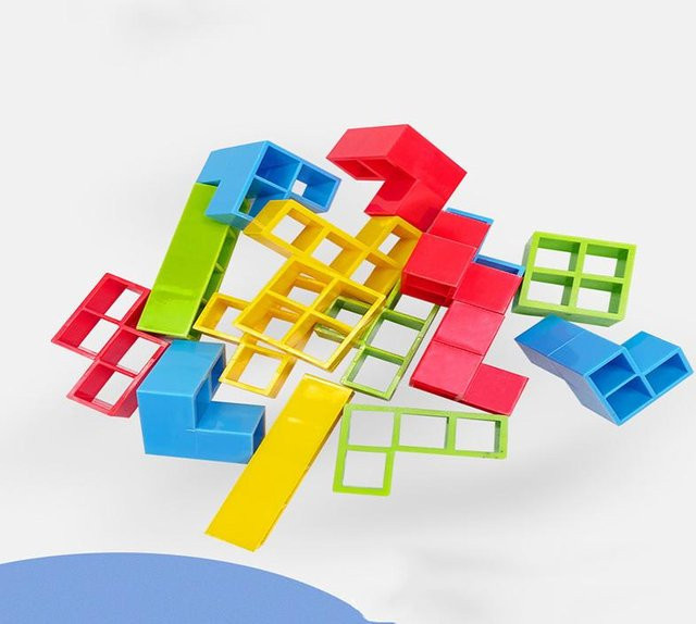 Binchi Outdoor Product Tetra Turm Stapelsteine, Lernspielzeug, Bunt / Mehrfarbig - Bild 1