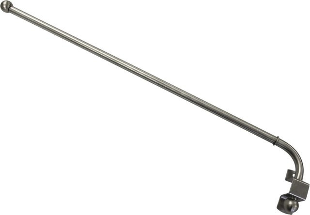 Gardinia Schwenkstange in Edelstahloptik, Farbe Silber, Durchmesser: 12 mm, Höhe: 55 - 85 cm - Bild 1