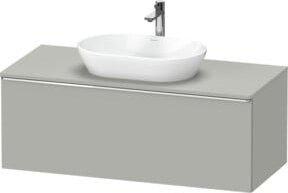 Duravit Waschtischunterschrank D-Neo wandhängend, Grau matt, Breite: 120 cm, Tiefe: 55 cm - Bild 1