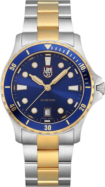 Luminox Herrenuhr, Quarz, Edelstahl, Blau, 40 mm, 10 ATM - Bild 1