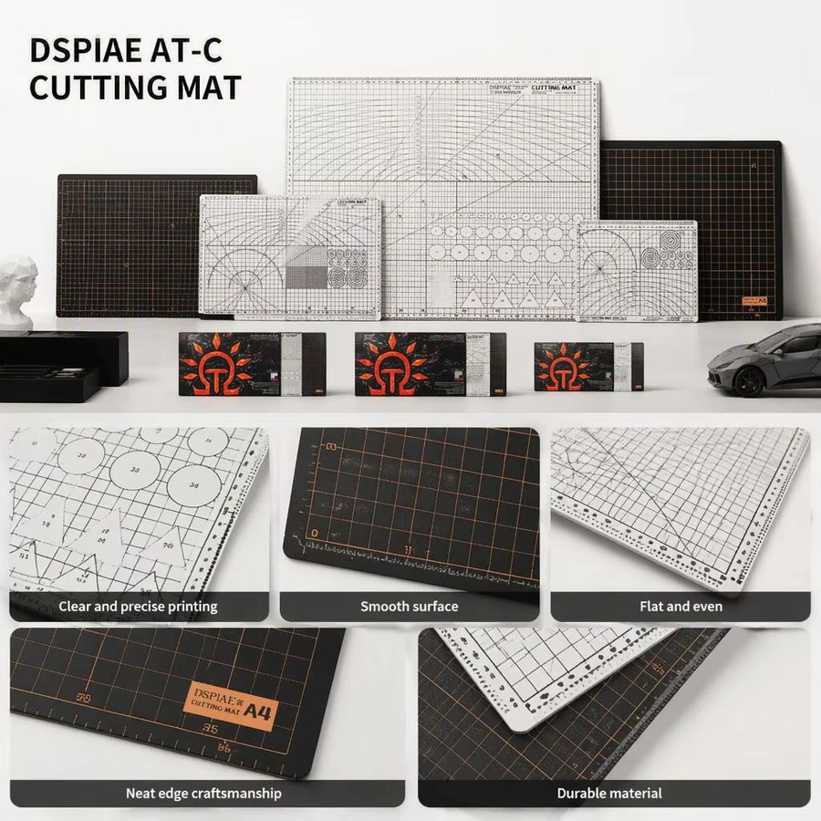 DSPIAE Stanzformen AT-CA2 AT-CA3 AT-CA4 Schneidematte für Scrapbooking und Stempeln, 2 mm dick - Bild 2