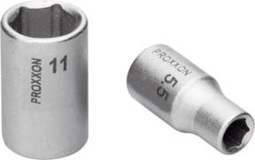 Proxxon Steckschlüsseleinsatz 1/4 Zoll in Silber aus Edelstahl, 14 mm - Bild 1