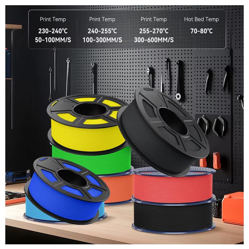 JAYO PETG Filament Set für 3D-Druck, Matt, Mehrfarbig, 10 Rollen, 1,75 mm - Bild 4