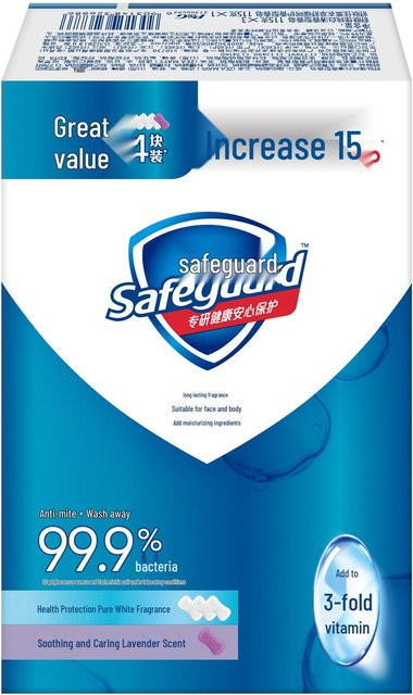 Safeguard Seife Antibakteriell, 4x 100g, Blue - Bild 1