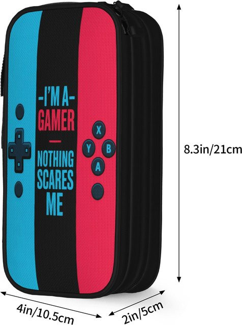 Fancy Style Studio Gamer Federmäppchen mit großem Fassungsvermögen für Schüler, Mehrfarbig - Bild 1