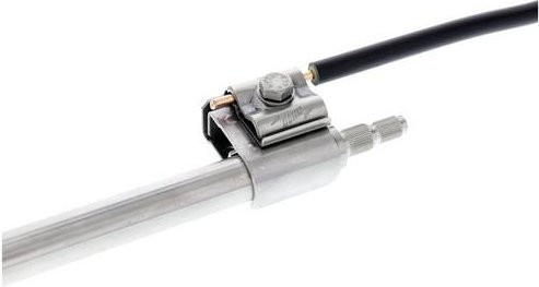 DEHN Dachrinnenklemme 540121 AK 8.10 AQ4 50 TE20 25 V4A aus Edelstahl in Silber - Bild 1