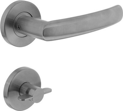 Intersteel Türdrücker Blok in Edelstahloptik Silber mit WC-Funktion - Bild 1