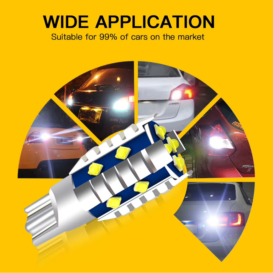 APMATAUTO 2er Set Canbus T15 W16W 921 912 LED Rückleuchten in Weiß 6000K für Auto Rückfahrlicht und Bremslicht 12V - Bild 5