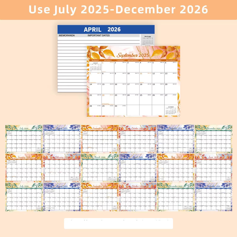 Ganizer Tischkalender 2025–2026 als Tages- und Wochenplaner in Multicolour - Bild 1