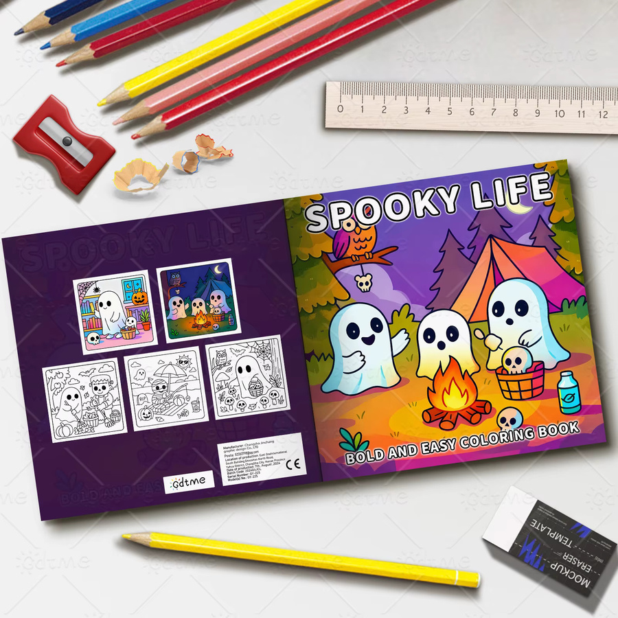 SPOOKY LIFE Malbuch für Erwachsene, Fantasy, ab 14 Jahren - Bild 5