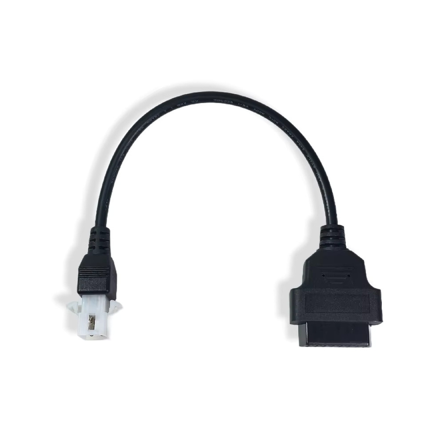 Motorrad Adapter Verlängerung von 6-Pin auf 16-Pin Diagnosekabel für Aprilia TuneECU Scanner Tool, Schwarz - Bild 2