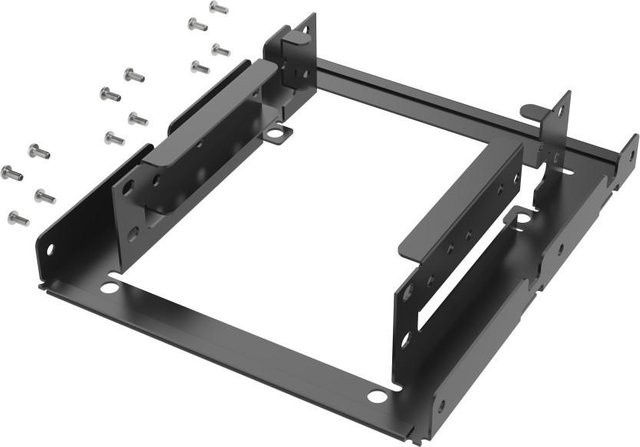 Hama Einbaurahmen für 2x 2,5 Zoll SSD und HDD Festplatten in 3,5 Zoll Einschub, Schwarz - Bild 1