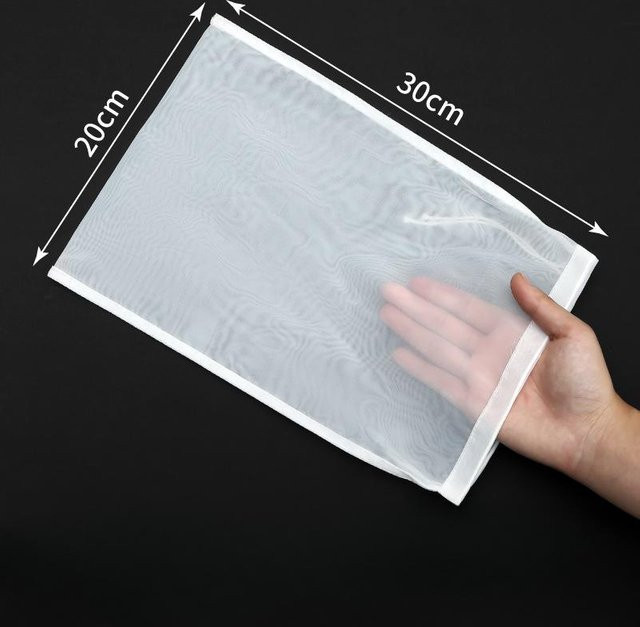VISHUA Nylon Mesh Filterbeutel in Weiß für Käse, Tee und Milch, B/H: 20 x 30 cm - Bild 1