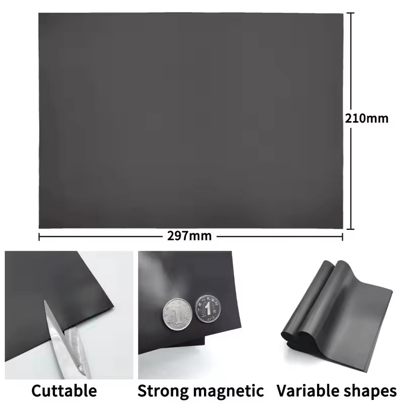 Selbstklebende flexible Gummi-Magnetmatte im A4-Format für DIY-Projekte und kreative Dekorationen - Bild 4