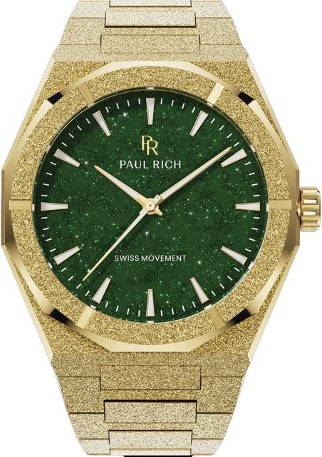 Paul Rich Herrenuhr, Quarz, Edelstahl, Grün, 43 mm, 5 ATM - Bild 1