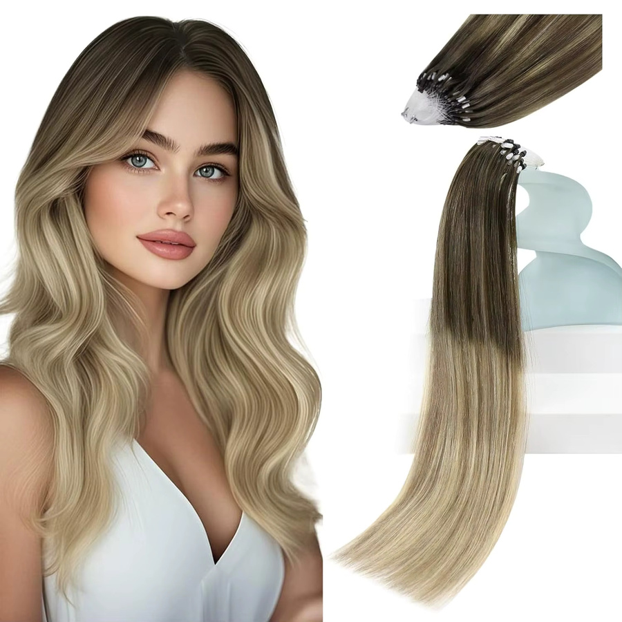 VeSunny Remy Micro Loop Haar Extensions, 50g, Echthaar - Bild 6