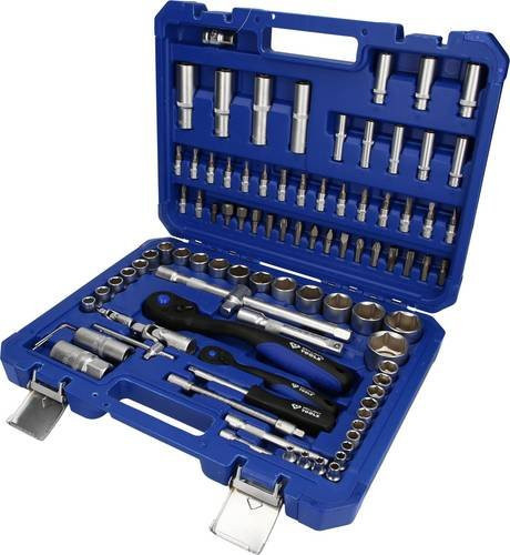 Brilliant Tools BT023094 Steckschlüsselsatz 1/4 Zoll aus Chrom-Vanadium in Silber und Blau - Bild 1