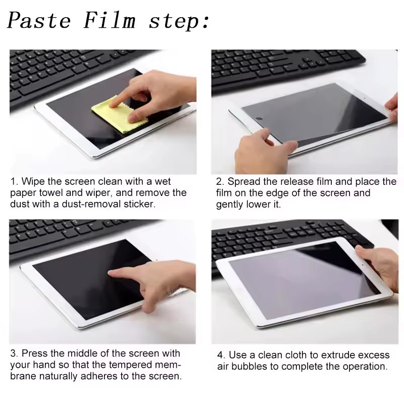 2 Stück Papierfolien-ähnlicher Displayschutz für Apple iPad 4. 5. 6. Generation 9.7, 7. 8. 9. Generation 10.2, 10. Generation 10.9, iPad Air 1 2 3 4 10.5, 2021 2024, transparent - Bild 6