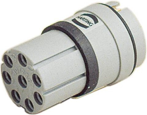 HARTING Stifteinsatz 09150073101 zum Crimpen in Grau aus Kunststoff - Bild 1