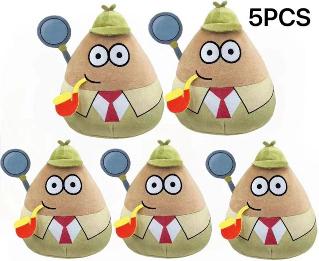 Yiran toy Alien Pou Kuscheltier, Schwarzer Hut Gentleman Pou Plüsch, ab 14 Jahren - Bild 1