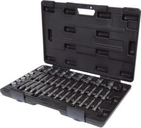KS Tools MASTER Stoßdämpfer Werkzeug-Satz aus Chrome-Vanadium, 39-teilig, Schwarz - Bild 1