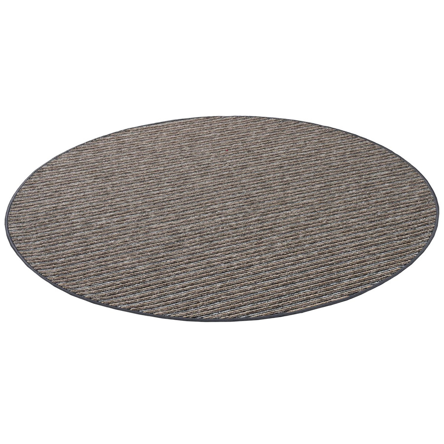 Snapstyle Streifenberber Teppich Marta Anthrazit Rund Durchmesser: 100 cm - Bild 2
