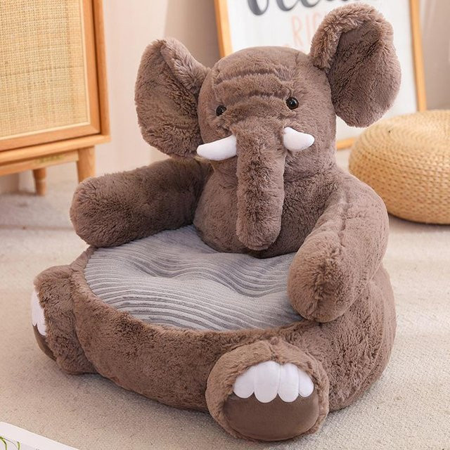 Kawaii Plüschtier Sitzkissen für Kinder und Erwachsene in Tierform, B/T/H: 50 x 50 x 45 cm - Bild 1
