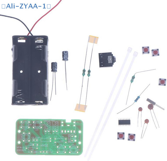 ZYAA DIY FM Stereo-Radio-Bausatz, Lern-Elektronik-Set - Bild 1