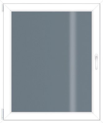 RORO Kunststoff-Fenster KOMFORT B70 in Weiss mit Klarglas, Breite: 50 cm, Höhe: 60 cm - Bild 1