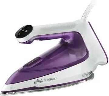 Braun FreeStyle 7 FI 7215 VI Dampfbügeleisen in Violett mit 2000 Watt und Anti-Calc-Funktion - Bild 1