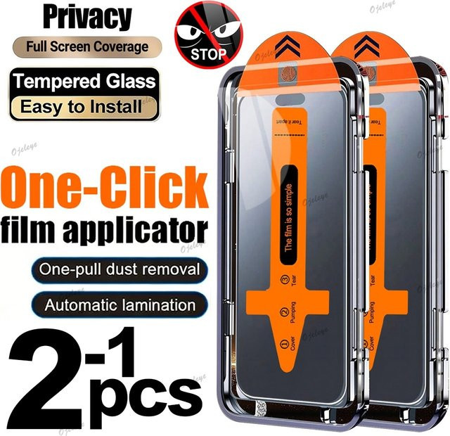 Samsung Anti-Spy Privatsphäre Displayschutz Glas Film für A17 A16 5G A07 A06 A05 A05S A15 A14 A13 A71 A72 A73 - Bild 1