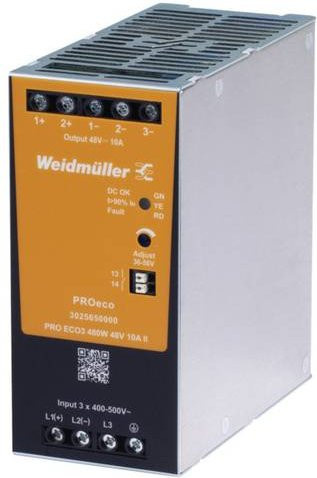 Weidmüller Stromversorgung 24V 20A 480W Grau - Bild 1