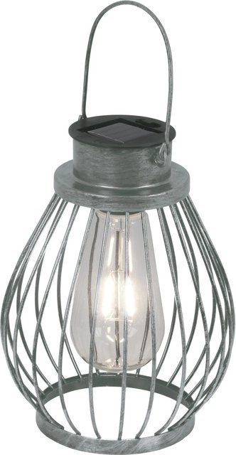 Näve LED-Solarleuchte IP44 in Silber, Höhe: 21,5 cm - Bild 1