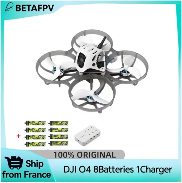BETAFPV Meteor75 Pro O4 Bürstenloser Whoop RC Quadcopter Drohne in Schwarz inklusive 8 Stück 580mAh Akku und 6-in-1 Ladegerät - Bild 1