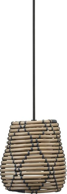 PR Home Lollo Außenpendelleuchte aus Rattan in Beige, B/T/H: 18 x 20 x 20 cm - Bild 1