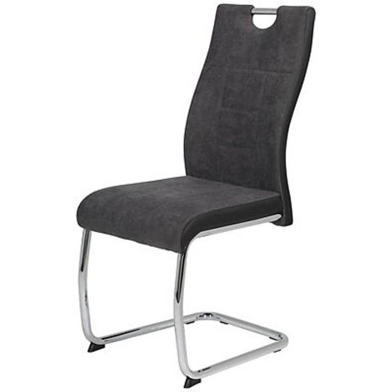 Schwingstuhl Hela Alina S in Anthrazit mit Steppmuster und verchromtem Gestell B/H/T: 43 x 98 x 59 cm - Bild 3