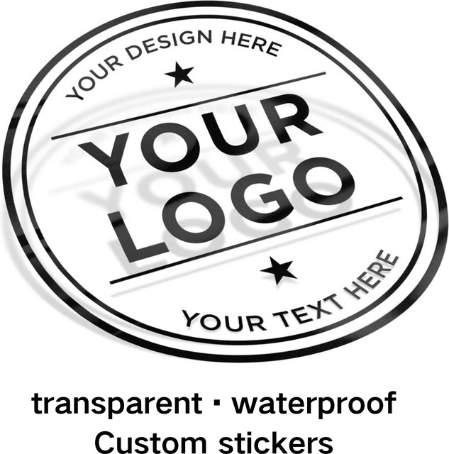 Personalisierte runde Aufkleber aus transparentem Kunststoff, wasserfeste individuelle Logo-Etiketten für Hochzeit, Firmenlogo oder Geschenkverpackungen - Bild 1