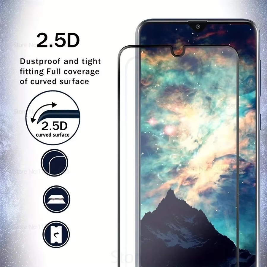 5 Stück Full Cover Displayschutzfolie aus gehärtetem Glas für Samsung Galaxy A36 A33 A34 A26 5G A56 A55 A50 A35 A32 A52 A54 in Transparent - Bild 2