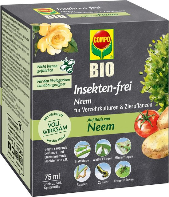 Compo Bio Neem Öl zur biologischen Insektenbekämpfung, 75 ml - Bild 1