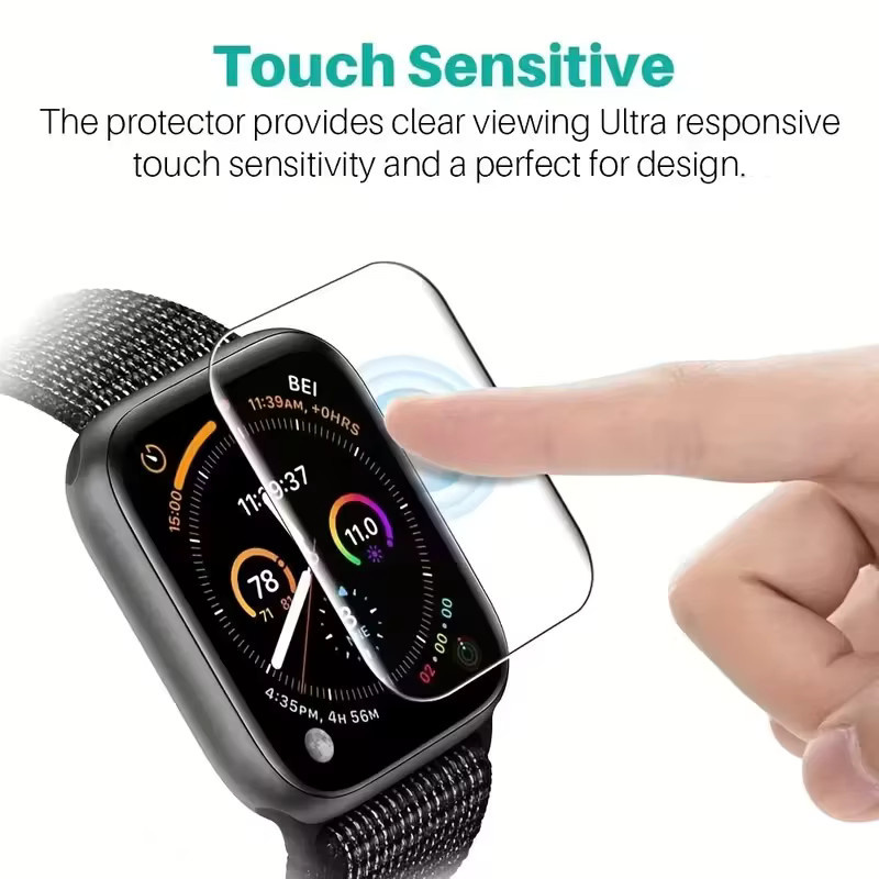 Apple Displayschutzfolie Hydrogel, 3 Stück, für Apple Watch 38 mm 42 mm 49 mm - Bild 3