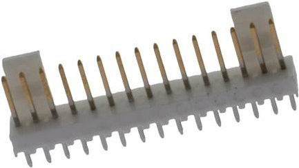 Molex Stiftleiste Standard 15-polig in Weiß mit Goldkontakten, Rastermaß 2.54 mm - Bild 1